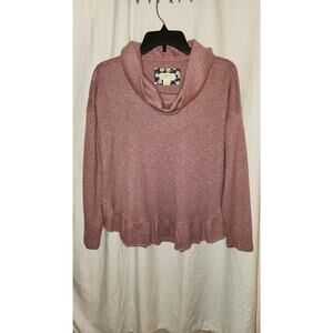 Maeve by Anthropologie Addie Ruffled Hacci Pullover cowl neck XS